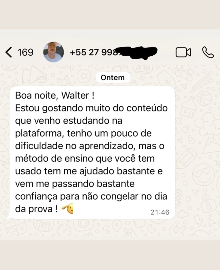 Depoimento de aluno da Turma PMES