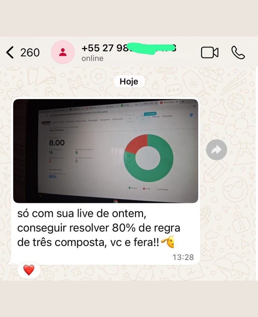 Depoimento de aluno da Turma PMES