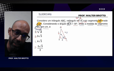 Prévia da resolução em vídeo de questão IDECAN pelo Prof. Walter