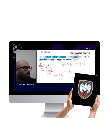 Combo de simulados PMES no celular e no computador